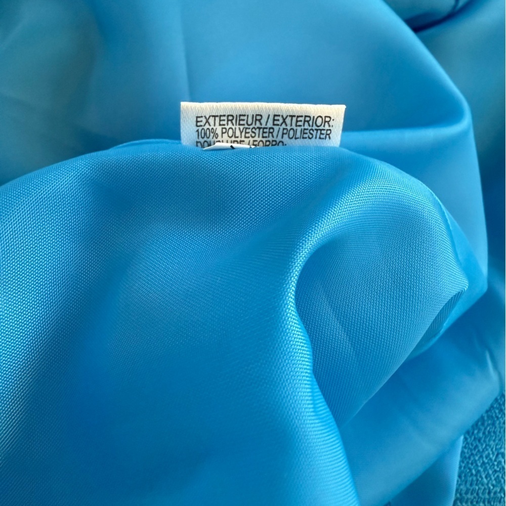 Tahari Arthur S. Levine Classic  Blue Short Sleeve Cocktail Shift Dress Size 10 - Picture 10 of 12
